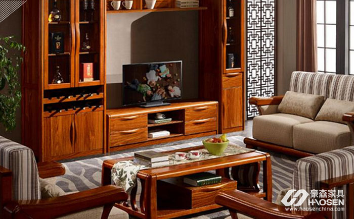 中式客厅茶几电视柜的搭配技巧